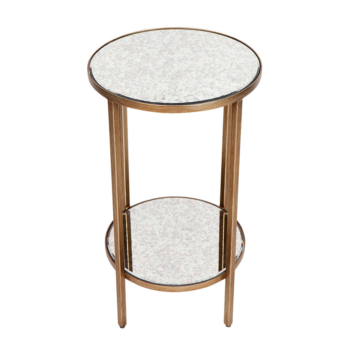 Cafe Lighting and Living Cocktail Mirrored Petite Side Table