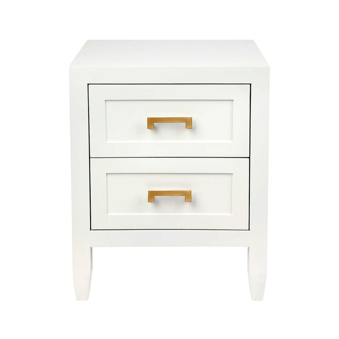 Soloman Bedside Table - Small White