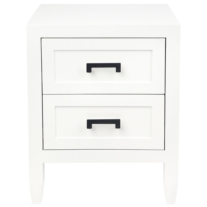 Soloman Bedside Table - Small White