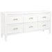 Cafe Lighting and Living Soloman 6 Drawer Chest - White