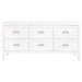 Cafe Lighting and Living Soloman 6 Drawer Chest - White