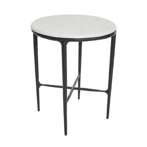 Cafe Lighting and Living Heston Round Marble Side Table