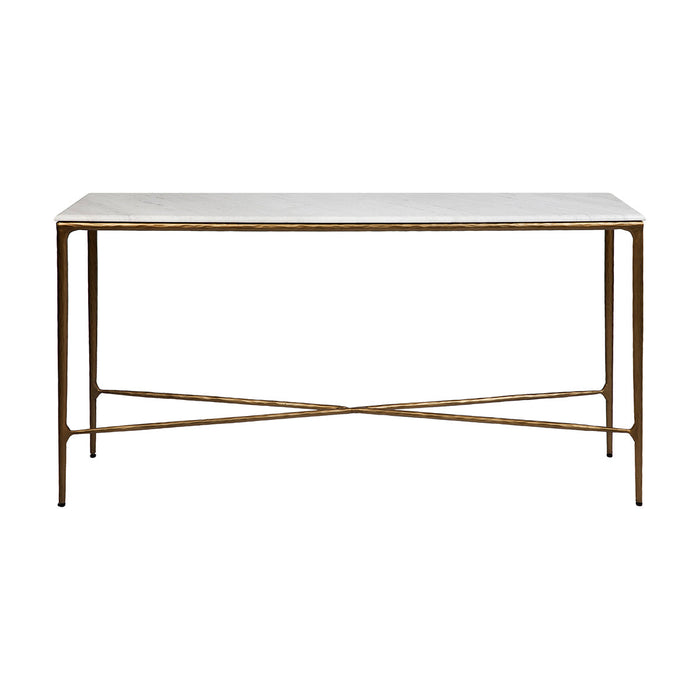 Heston Marble Console Table - Gold, 140cm