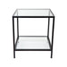 Cafe Lighting and Living Cocktail Glass Square Side Table