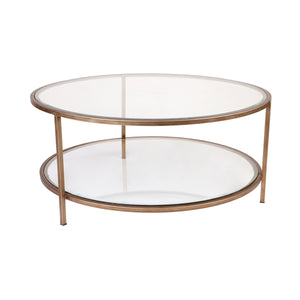 Cafe Lighting and Living Cocktail Glass Round Coffee Table