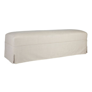 Cafe Lighting and Living Brighton Slip Cover Bench Ottoman