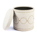 Cafe Lighting and Living Bradshaw Round Storage Stool - Natural Linen