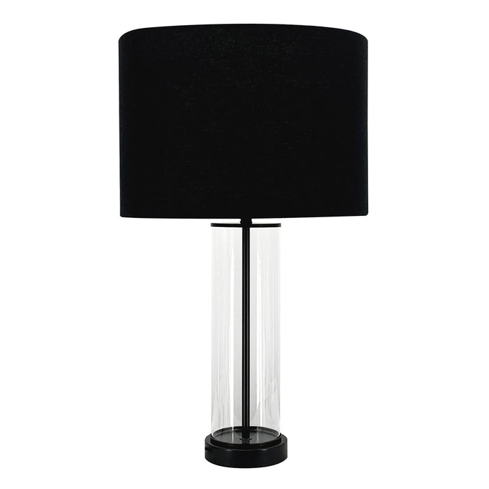 East Side Table Lamp - Black with Black Shade