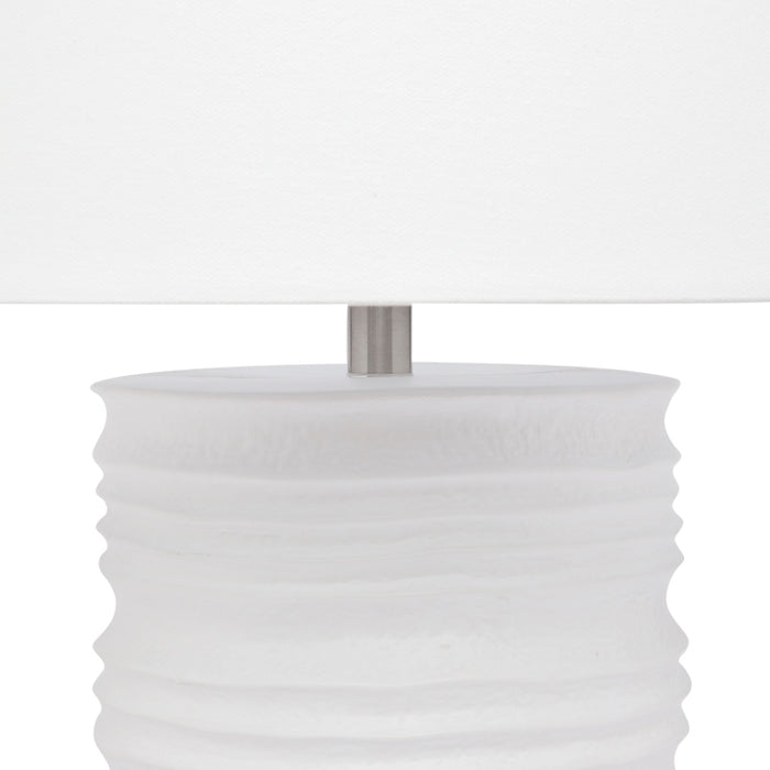 Matisse Table Lamp - White w White Shade