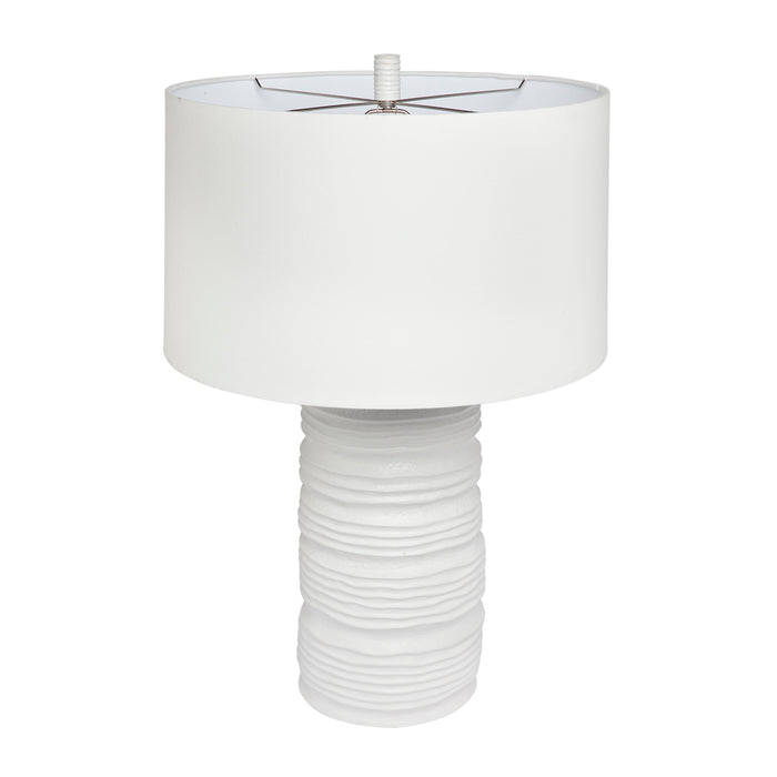 Matisse Table Lamp - White w White Shade