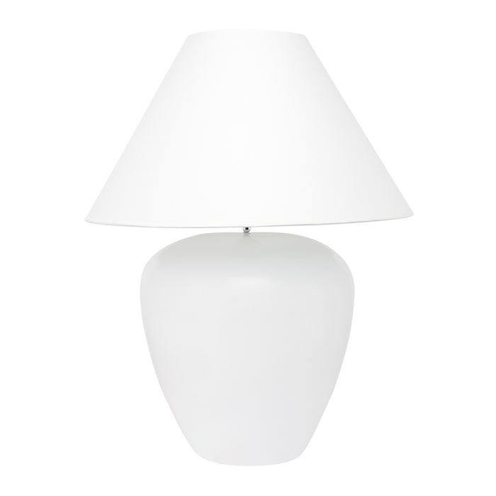 Picasso Table Lamp - White w White Shade