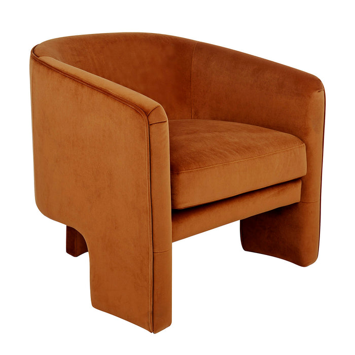 Kylie Arm Chair - Caramel Velvet