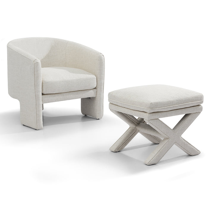 Candace Stool - Natural Linen