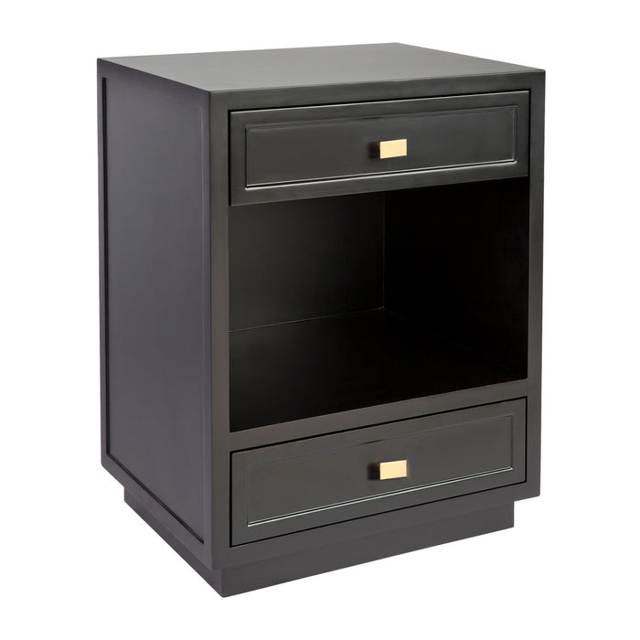 Logan Bedside Table - Black