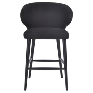 Cafe Lighting and Living Harlow Black Kitchen Stool