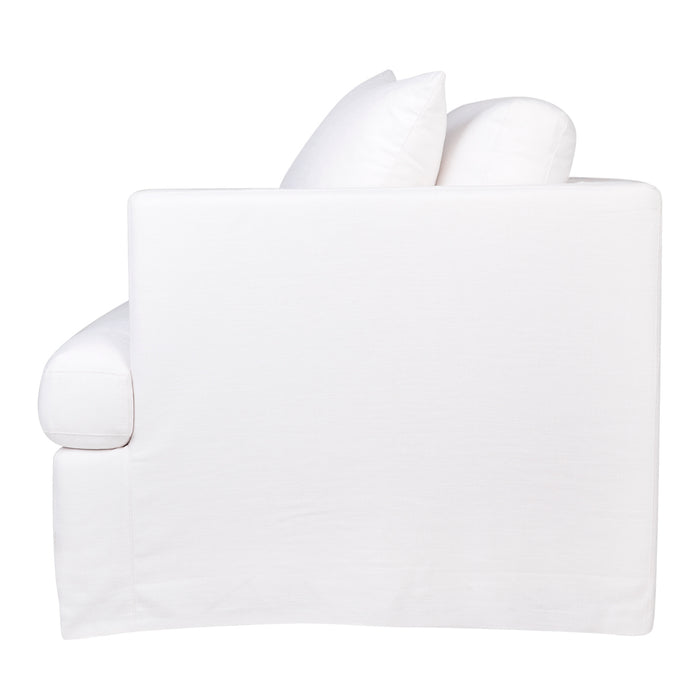 Birkshire Slip Cover Right Arm Facing Seat - White Linen