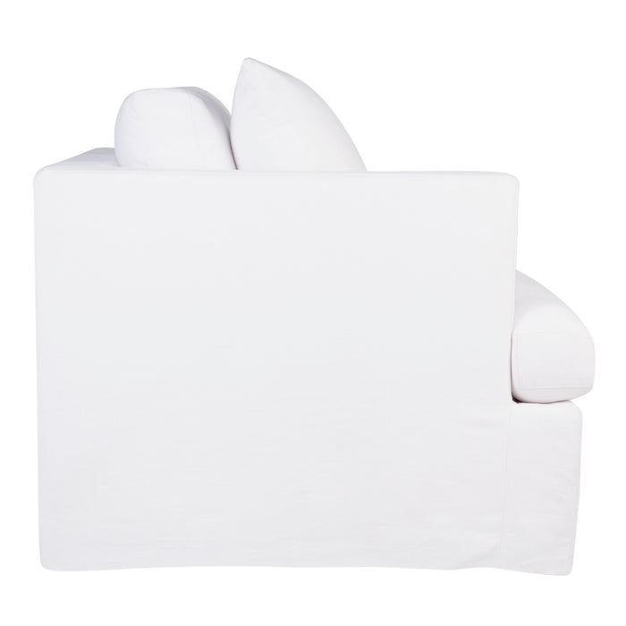 Cafe Lighting and Living Birkshire Slip Cover Left Arm Facing Seat - White Linen