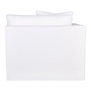 Cafe Lighting and Living Birkshire Slip Cover Left Arm Facing Seat - White Linen