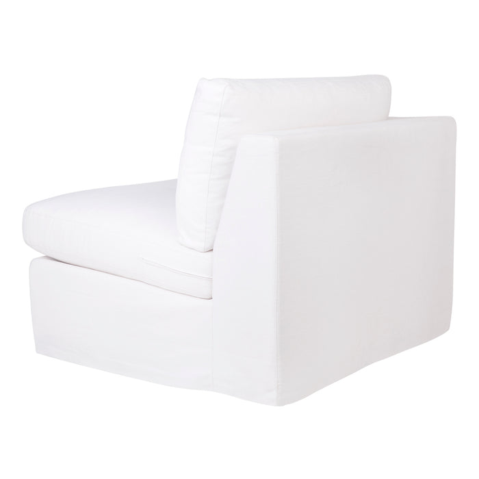 Cafe Lighting and Living Birkshire Slip Cover Left Arm Facing Seat - White Linen