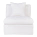 Cafe Lighting and Living Birkshire Slip Cover Occasional Chair - White Linen