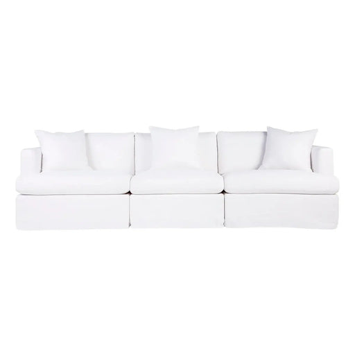 Cafe Lighting and Living Birkshire Slip Cover Modular Sofa - White Linen