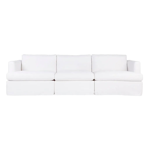 Cafe Lighting and Living Birkshire Slip Cover Modular Sofa - White Linen