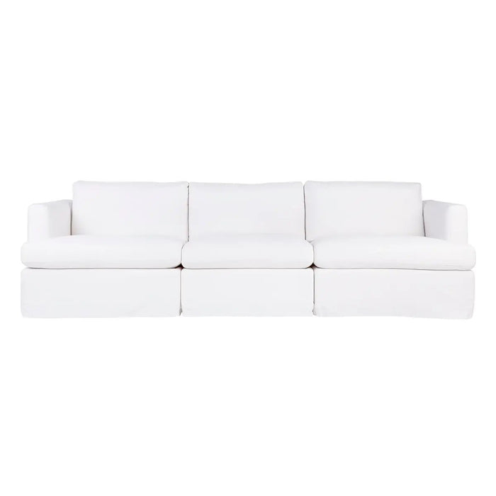 Cafe Lighting and Living Birkshire Slip Cover Modular Sofa - White Linen