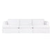 Cafe Lighting and Living Birkshire Slip Cover Modular Sofa - White Linen