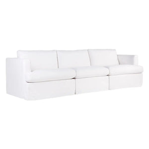 Cafe Lighting and Living Birkshire Slip Cover Modular Sofa - White Linen