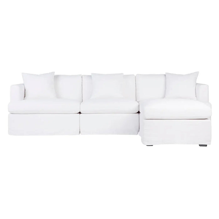 Cafe Lighting and Living Birkshire Slip Cover Modular Sofa - White Linen