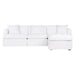 Cafe Lighting and Living Birkshire Slip Cover Modular Sofa - White Linen