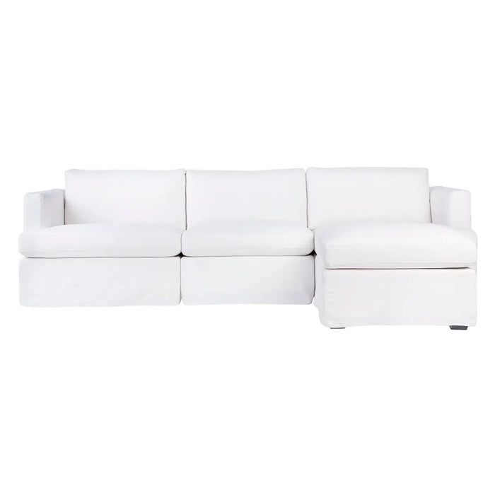 Cafe Lighting and Living Birkshire Slip Cover Modular Sofa - White Linen