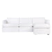 Cafe Lighting and Living Birkshire Slip Cover Modular Sofa - White Linen