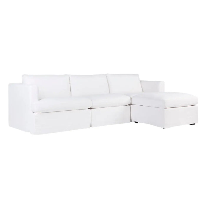 Cafe Lighting and Living Birkshire Slip Cover Modular Sofa - White Linen