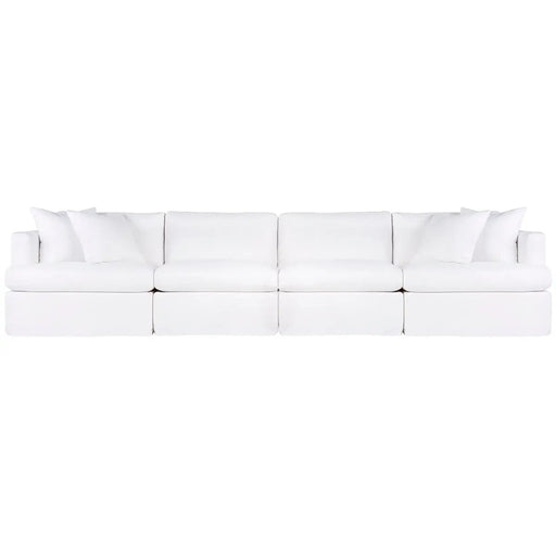 Cafe Lighting and Living Birkshire Slip Cover Modular Sofa - White Linen