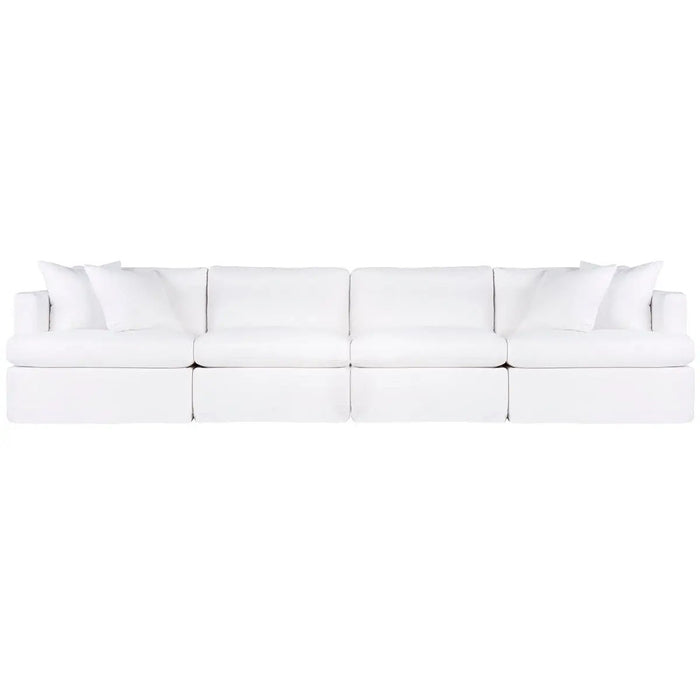 Cafe Lighting and Living Birkshire Slip Cover Modular Sofa - White Linen