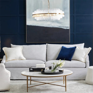 Cafe Lighting and Living Heston Round Marble Coffee Table