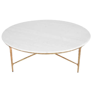 Cafe Lighting and Living Heston Round Marble Coffee Table