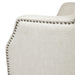 Cafe Lighting and Living Kristian Wing Back Arm Chair - Natural Linen