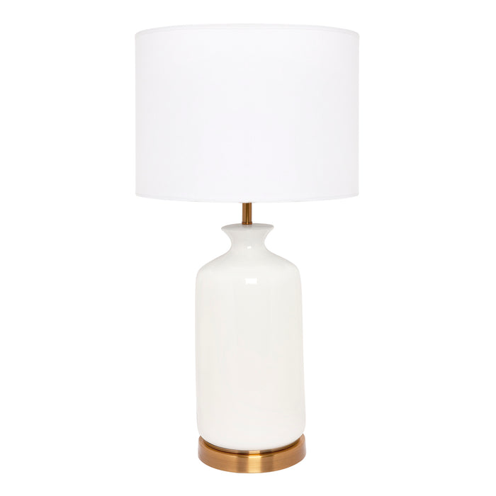 Camille Table Lamp - White