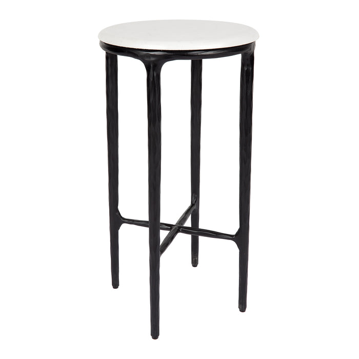 Heston Marble Petite Side Table - Black