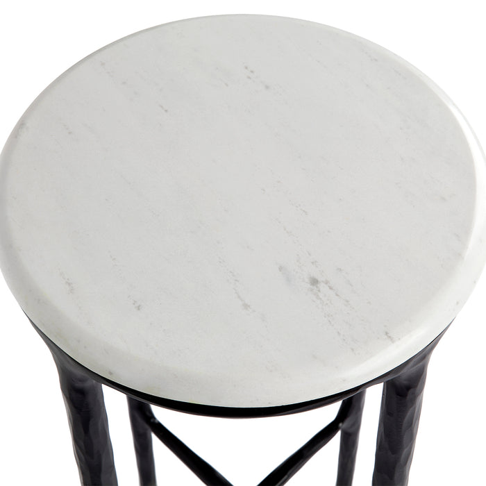 Heston Marble Petite Side Table - Black