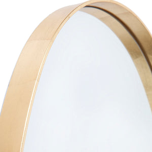 Lucille Oval Wall Mirror - Gold Leaf