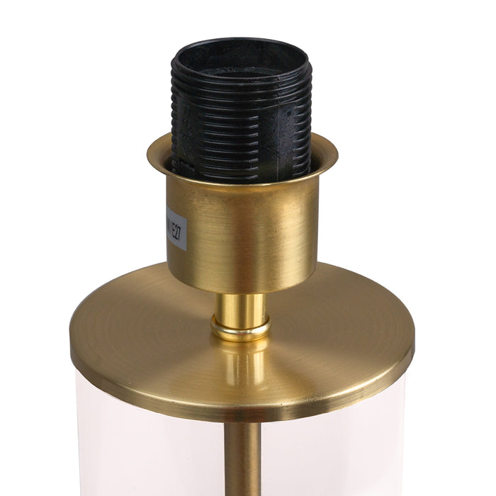 East Side Table Lamp - Brass with Black Shade