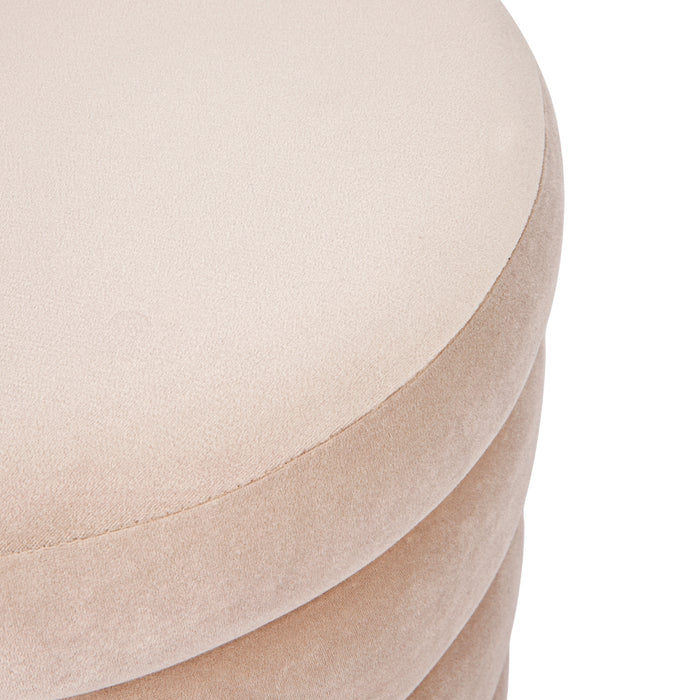 Demi Stool - Nude Velvet