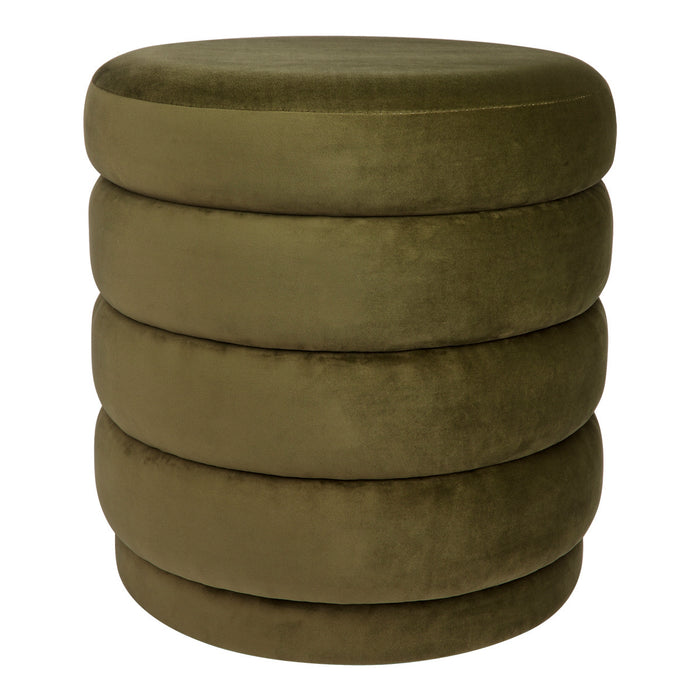 Demi Stool - Olive Velvet