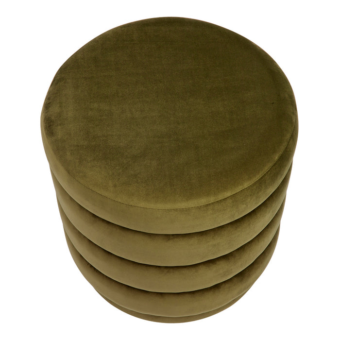 Demi Stool - Olive Velvet