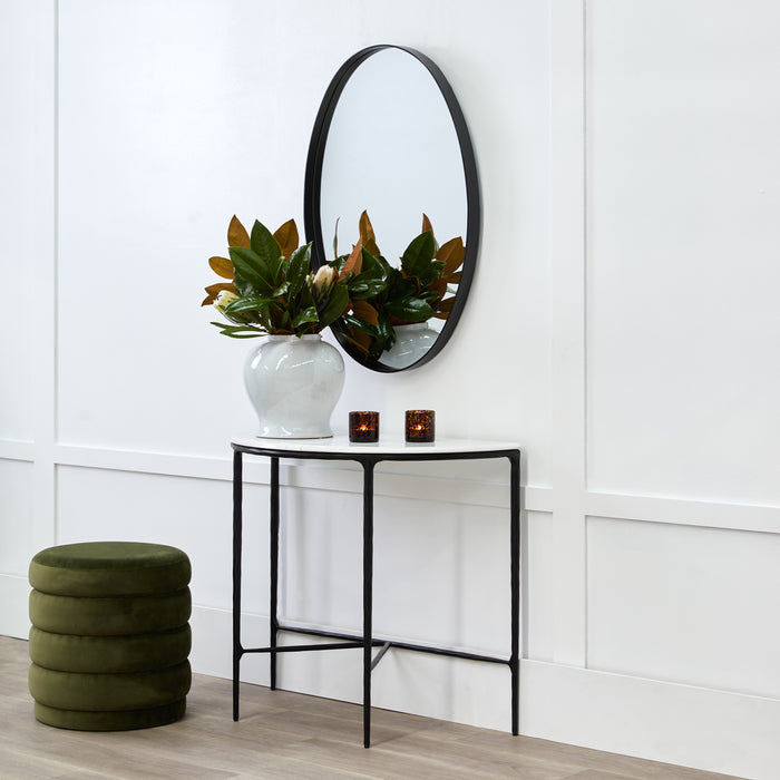 Demi Stool - Olive Velvet