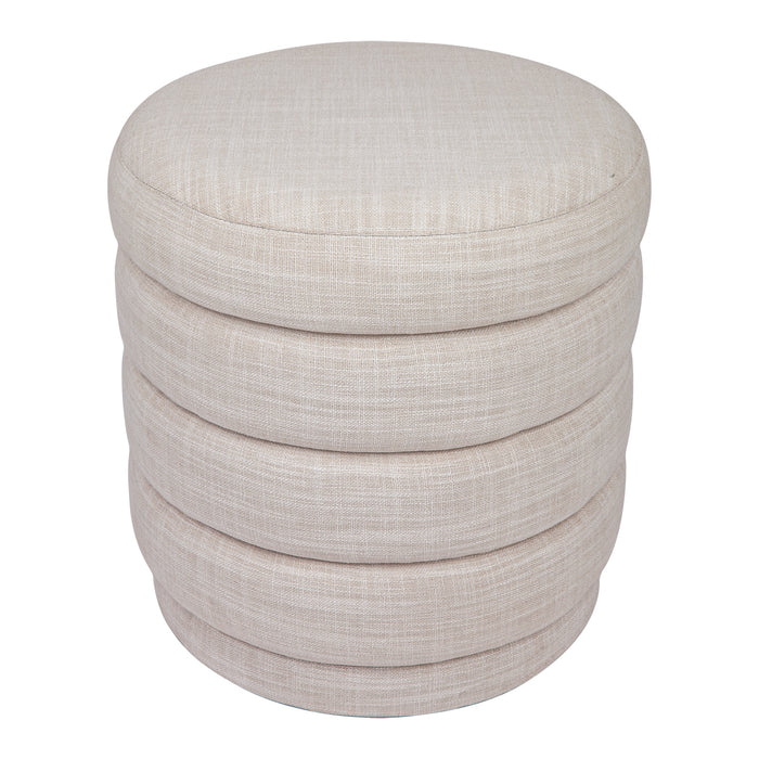 Demi Stool - Off White Linen