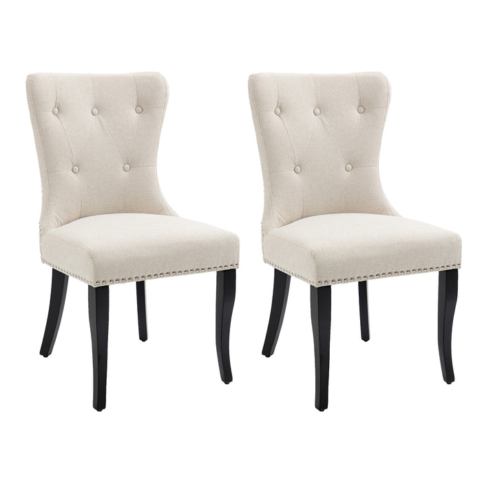 Lugano Dining Chair Set of 2 - Natural